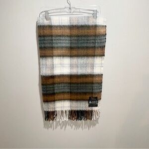 HOUSE OF TWEED Women’s ANCIENT DRESS GORDON Wool Tweed Scarf England 32” X 50”